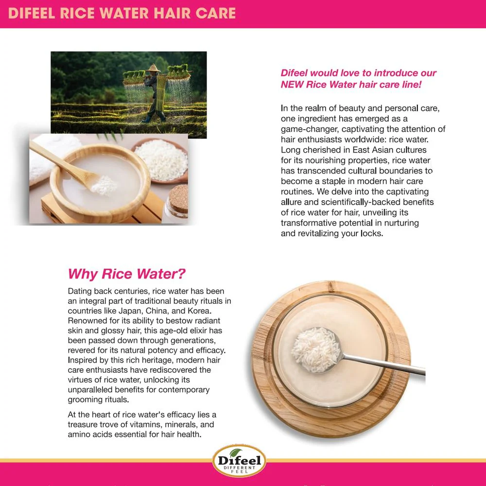 Difeel Premium Rice Water Hair Mask β 12 oz - Image 3