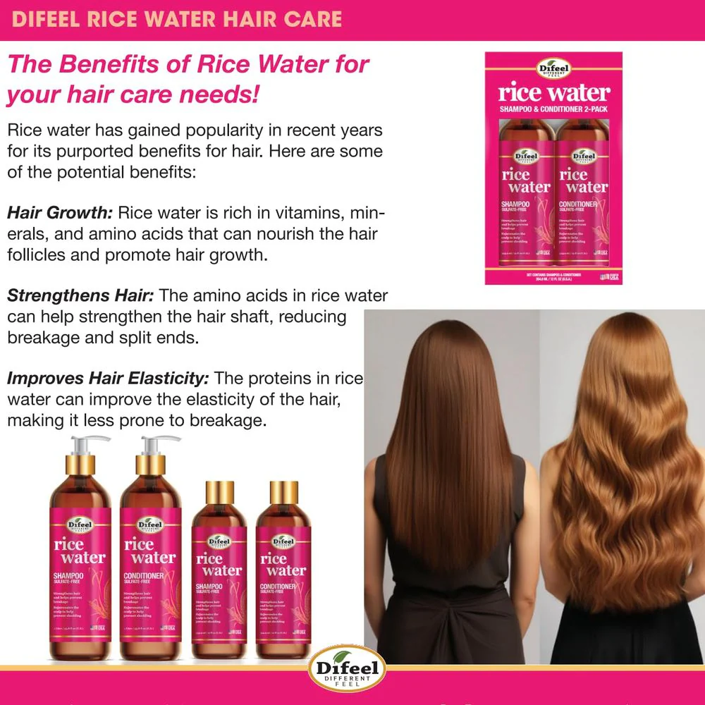 Difeel Premium Rice Water Hair Mask β 12 oz - Image 4