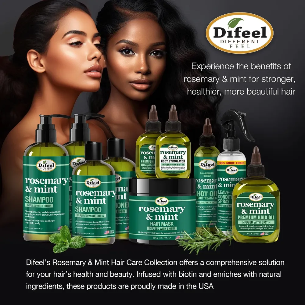 Difeel Rosemary & Mint Strengthening Shampoo & Conditioner with Biotin - Image 14