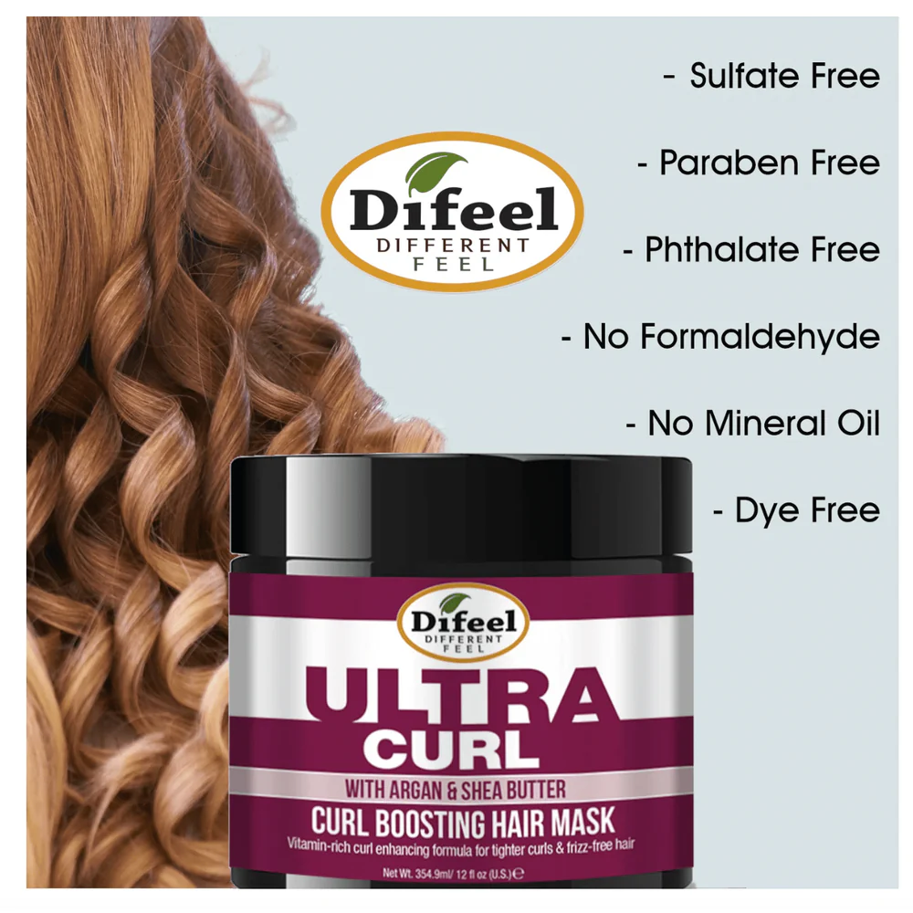 Difeel Ultra Curl Boosting Hair Mask –12 oz - Image 3