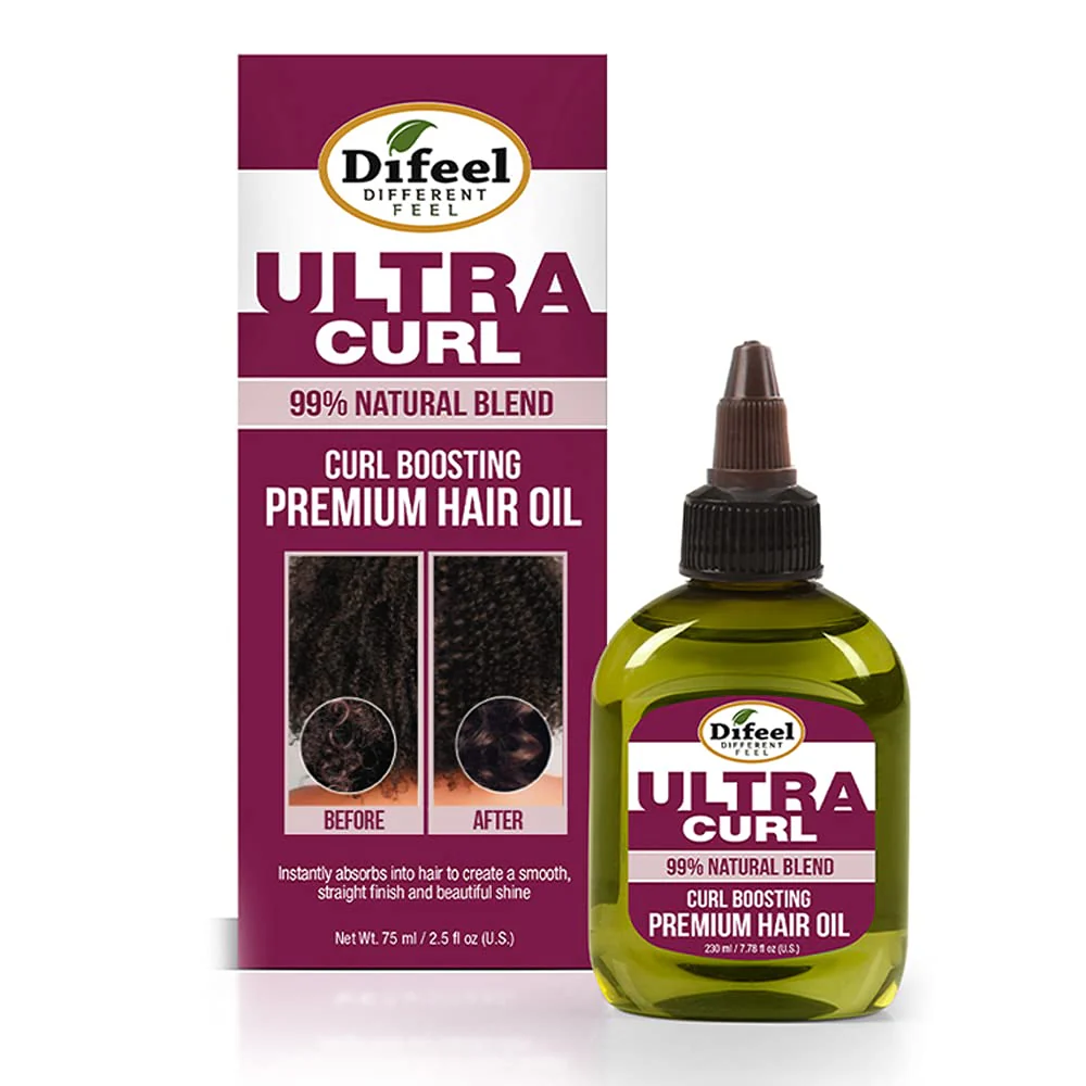 Difeel Ultra Curl Boosting Premium Hair Oil – 2.5 oz