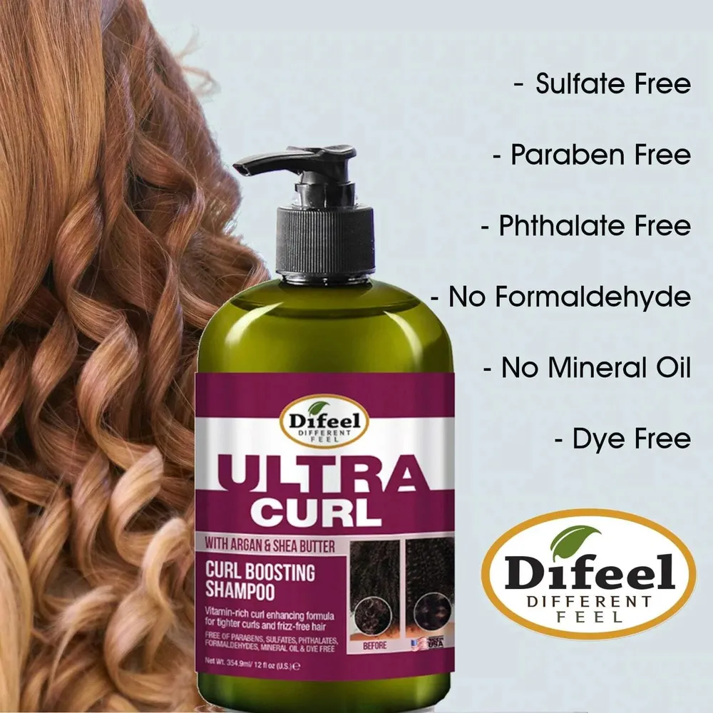 Difeel Ultra Curl & Growth Shampoos – 12 oz Each - Image 4