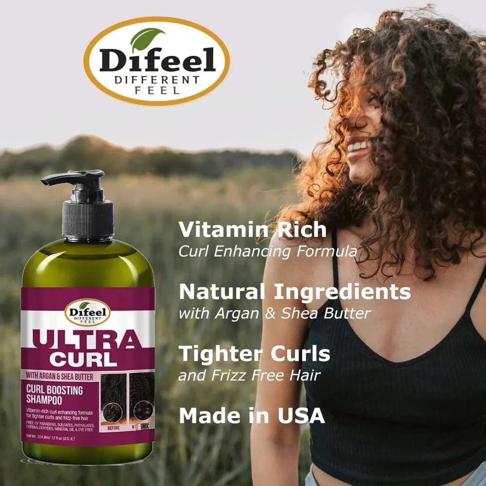 Difeel Ultra Curl & Growth Shampoos – 12 oz Each - Image 5