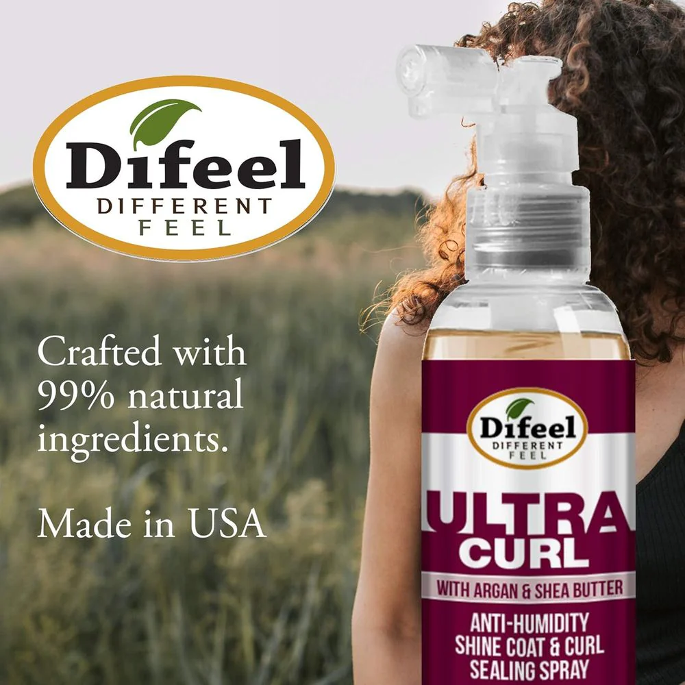 Difeel Ultra Curl Sealing Spray β Humidity-Proof Hair Treatment β 8 oz - Image 3