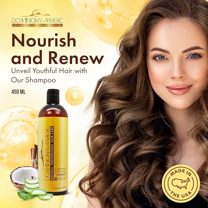 Dominican Magic Hair Follicle β Anti-Aging Shampoo & Conditioner β 15.87 oz - Image 4