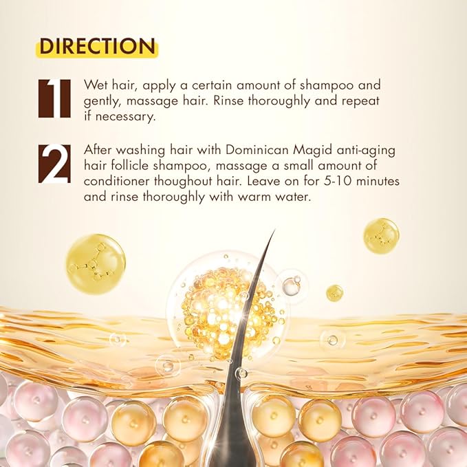 Dominican Magic Hair Follicle β Anti-Aging Shampoo & Conditioner β 15.87 oz - Image 7