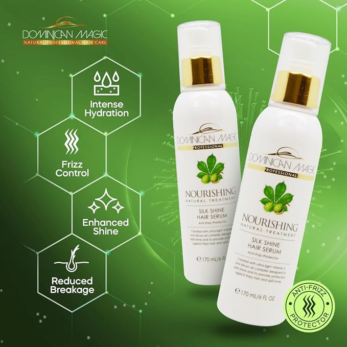 Dominican Magic Nourishing Silk Shine Hair Serum - 6 oz - Image 3