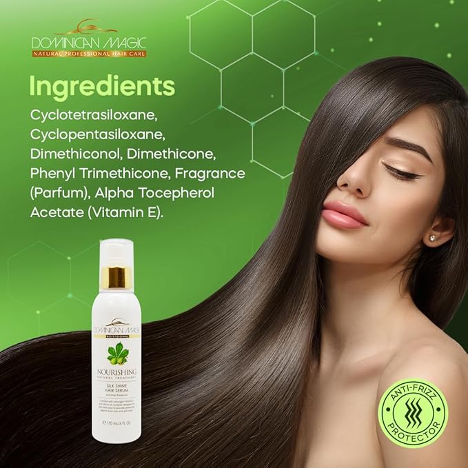 Dominican Magic Nourishing Silk Shine Hair Serum - 6 oz - Image 6