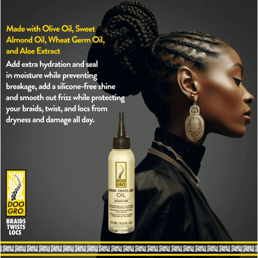 Doo Gro Braids Twists and Locs Hair Oil - 4.5 oz - Image 3