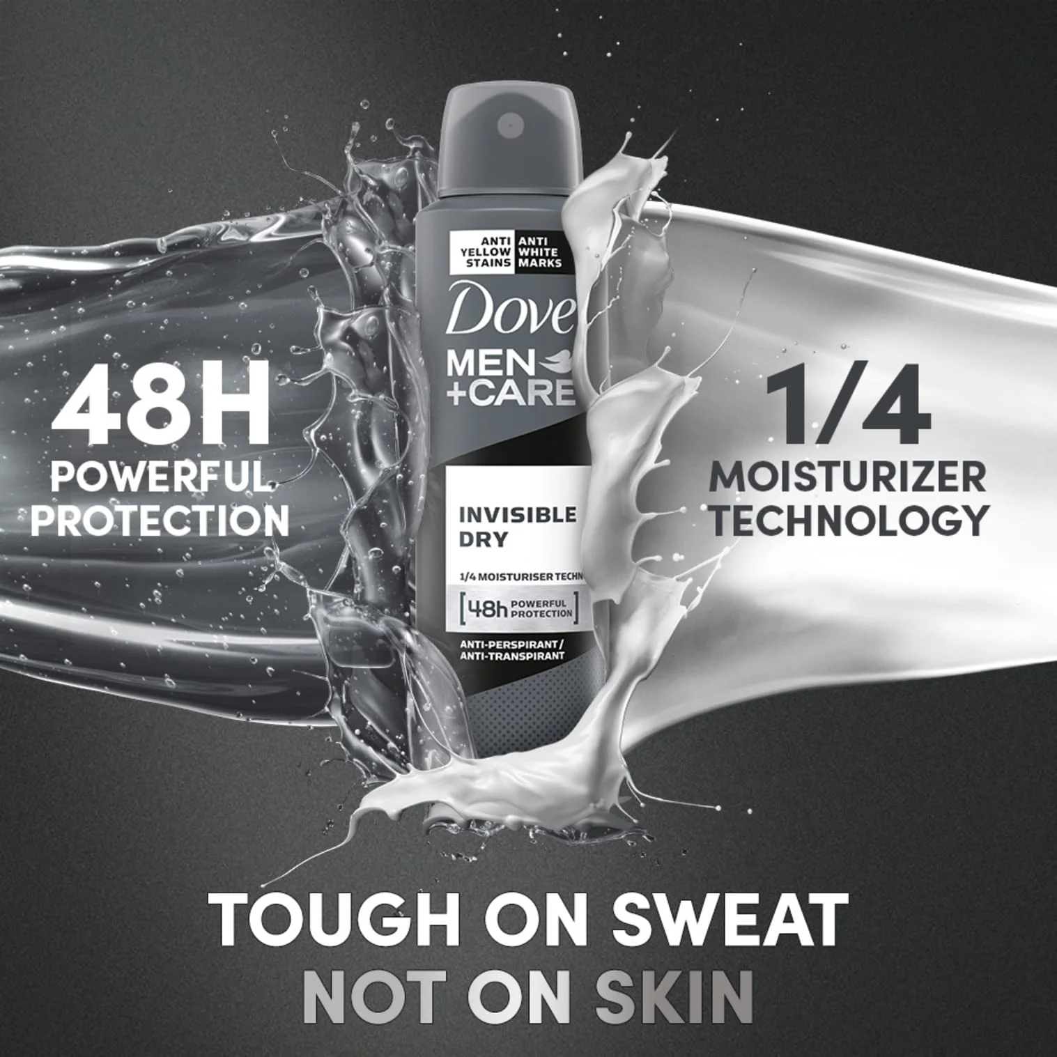 Dove Men+Care Invisible Dry Deodorant - 250ml - Image 3