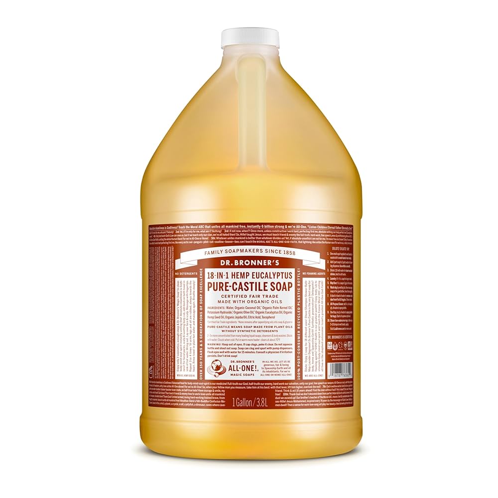 Dr. Bronner’s Pure-Castile Liquid Soap – 1 Gallon - Image 5