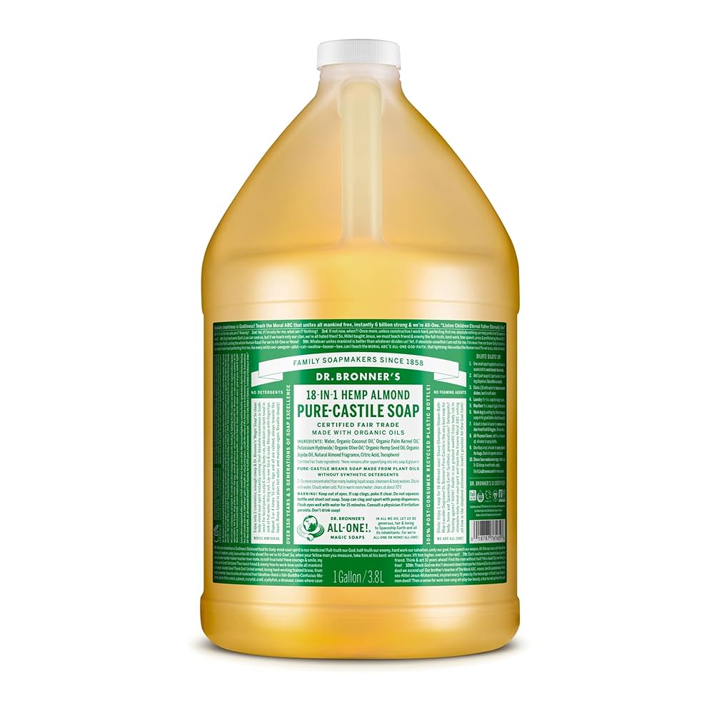 Dr. Bronner’s Pure-Castile Liquid Soap – 1 Gallon - Image 6