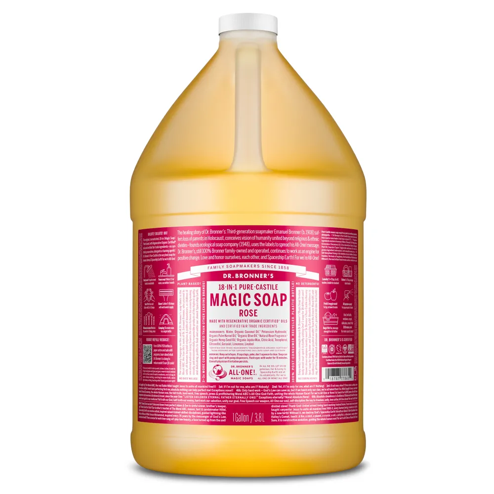 Dr. Bronner’s Pure-Castile Liquid Soap – 1 Gallon - Image 9