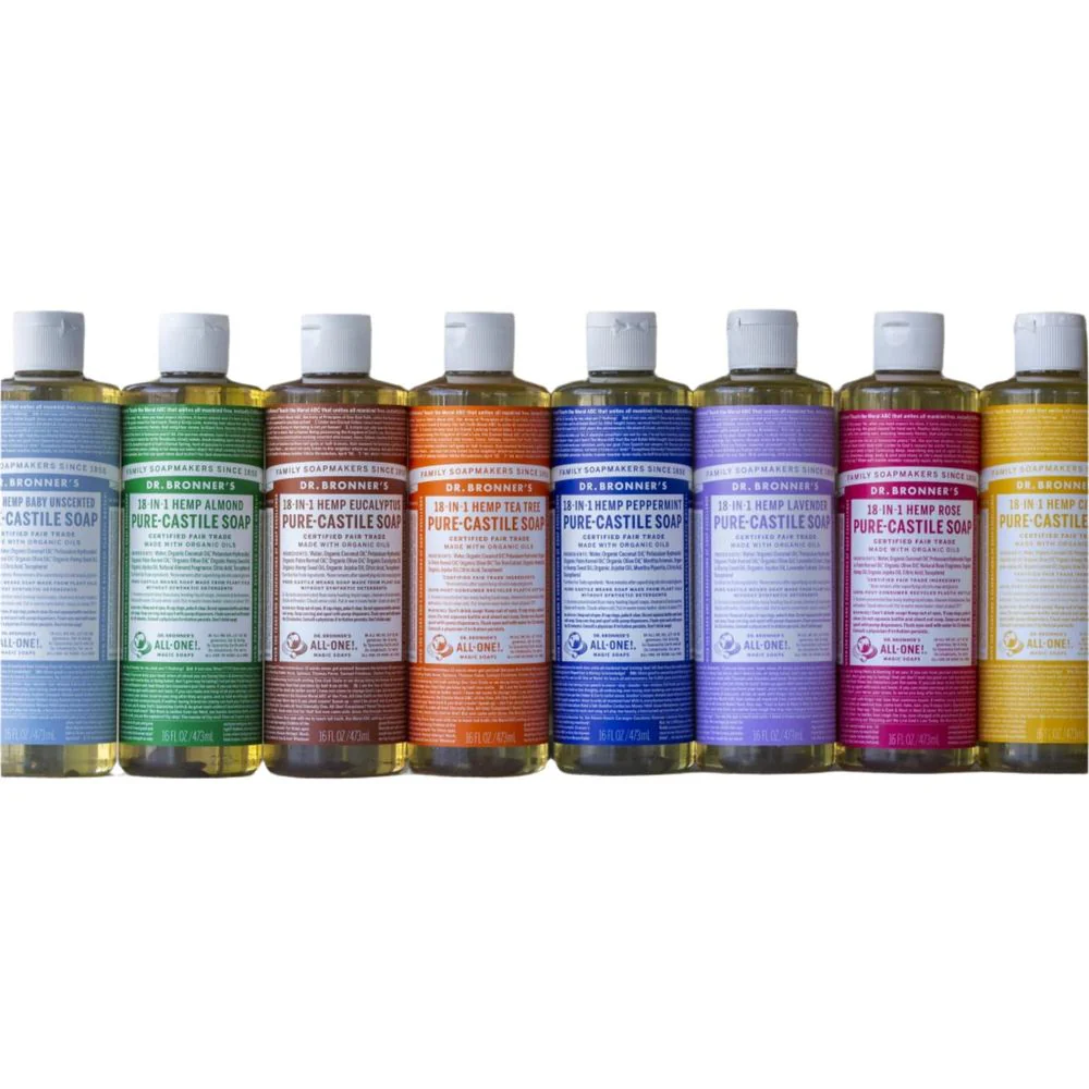 Dr. Bronner’s Pure-Castile Liquid Soap Variety Pack - 16 oz