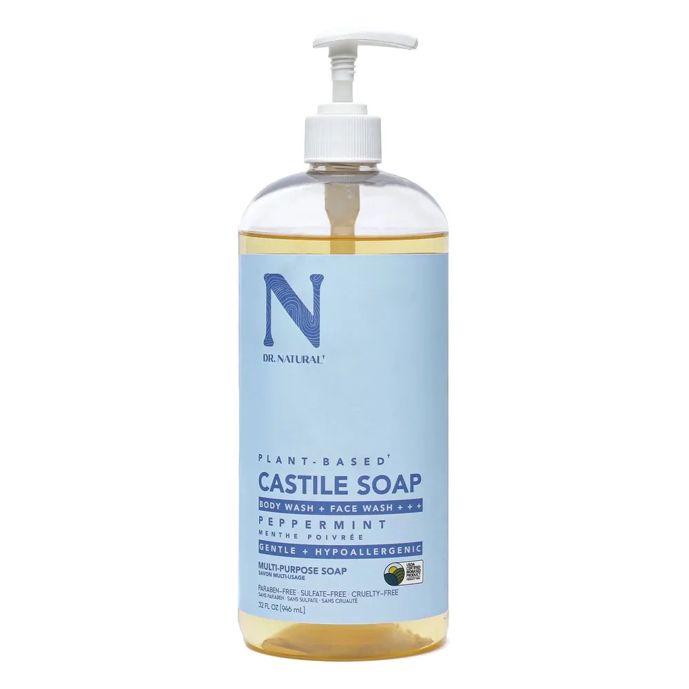 Dr. Natural Castile Soap – Peppermint / Lavender – 32 oz - Image 3