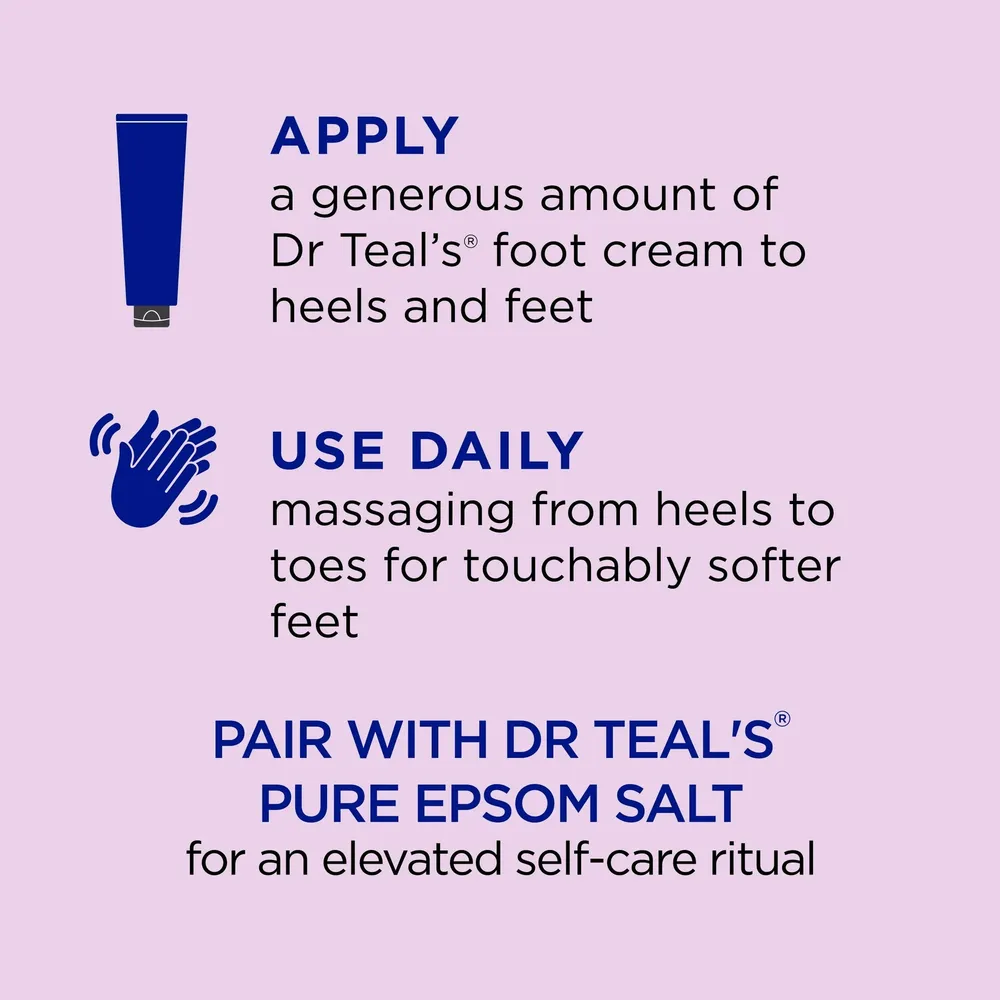 Dr Teal’s Shea Enriched Foot Cream - 8 oz - Image 4
