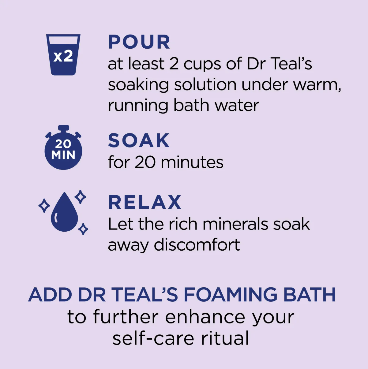 Dr Teal's Soothe & Sleep Lavender Epsom Salt Soak - 1lb - Image 4
