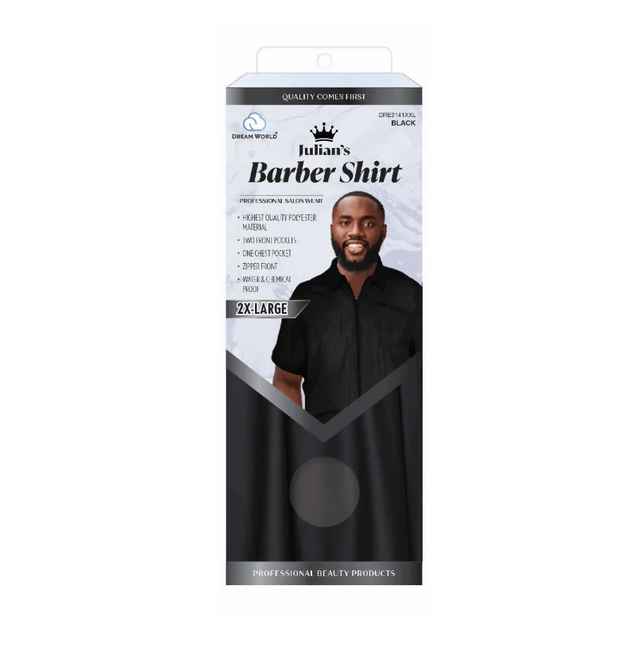 Dream Scottie's Barber Shirt – Black - Image 3