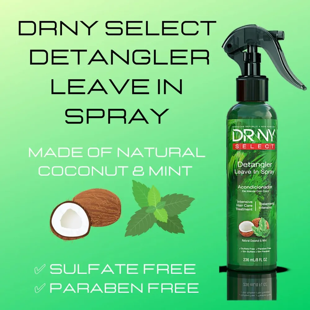 Drny Select Detangler Leave-In Spray - 8 oz - Image 3