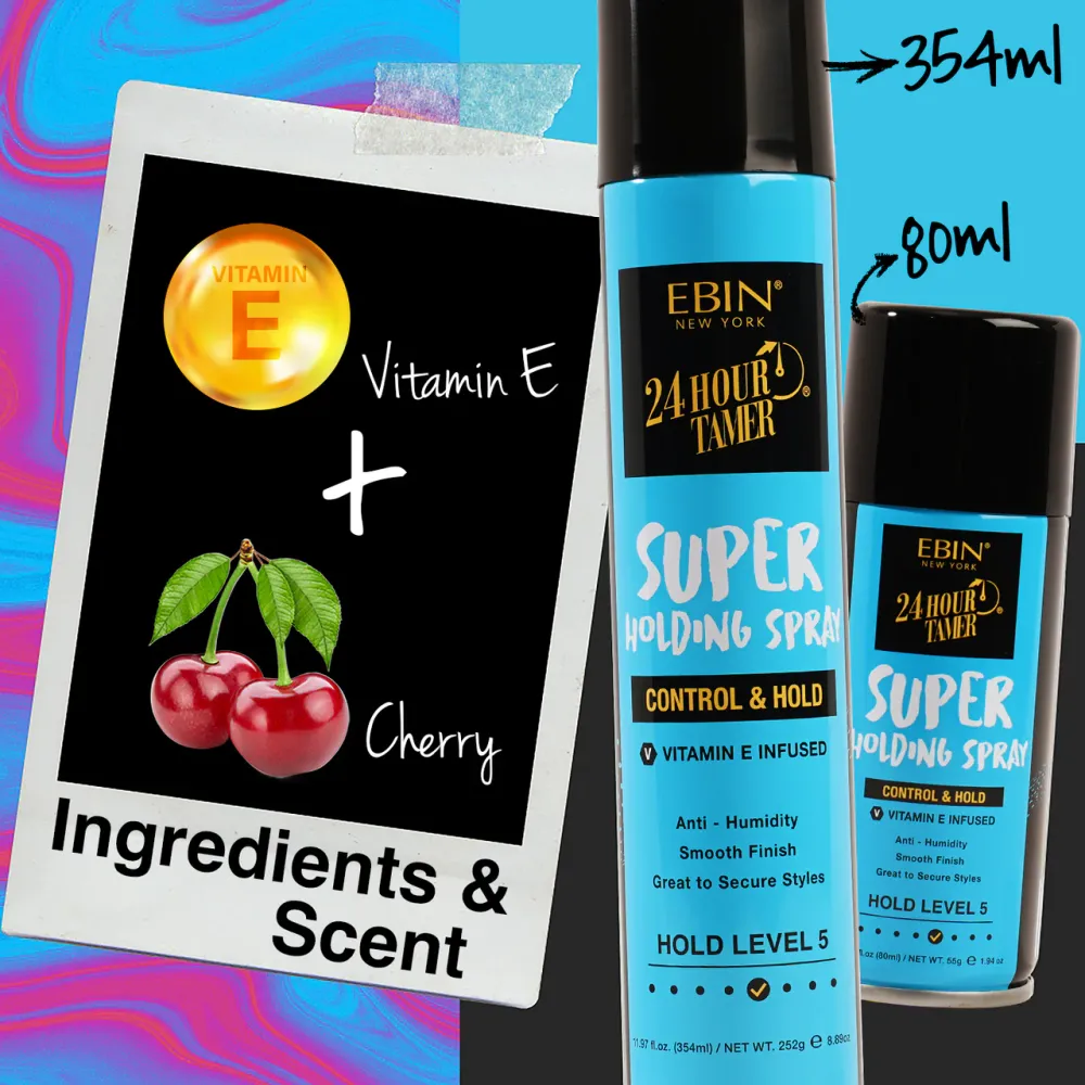 EBIN 24 Hour Tamer Holding Spray - Image 8
