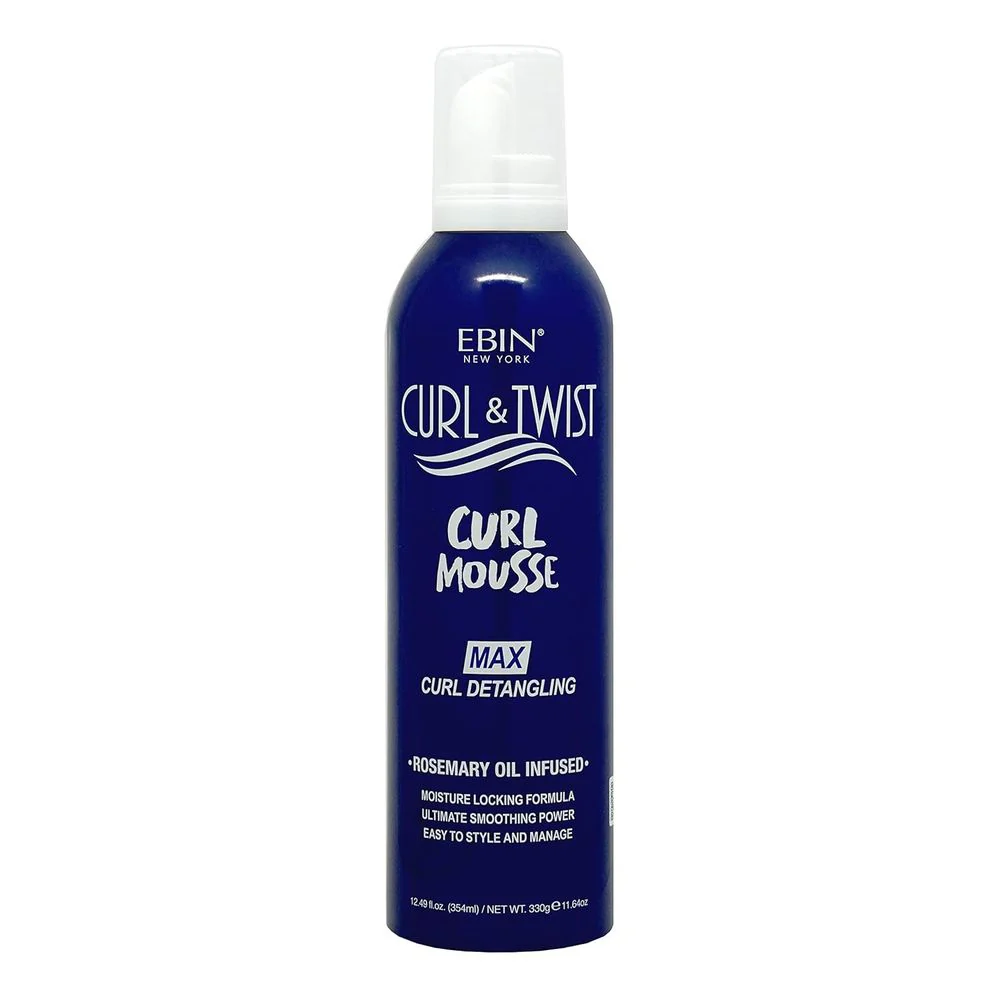 Ebin Curl & Twist Curl Mousse – 2.7 oz & 12.49 oz - Image 2