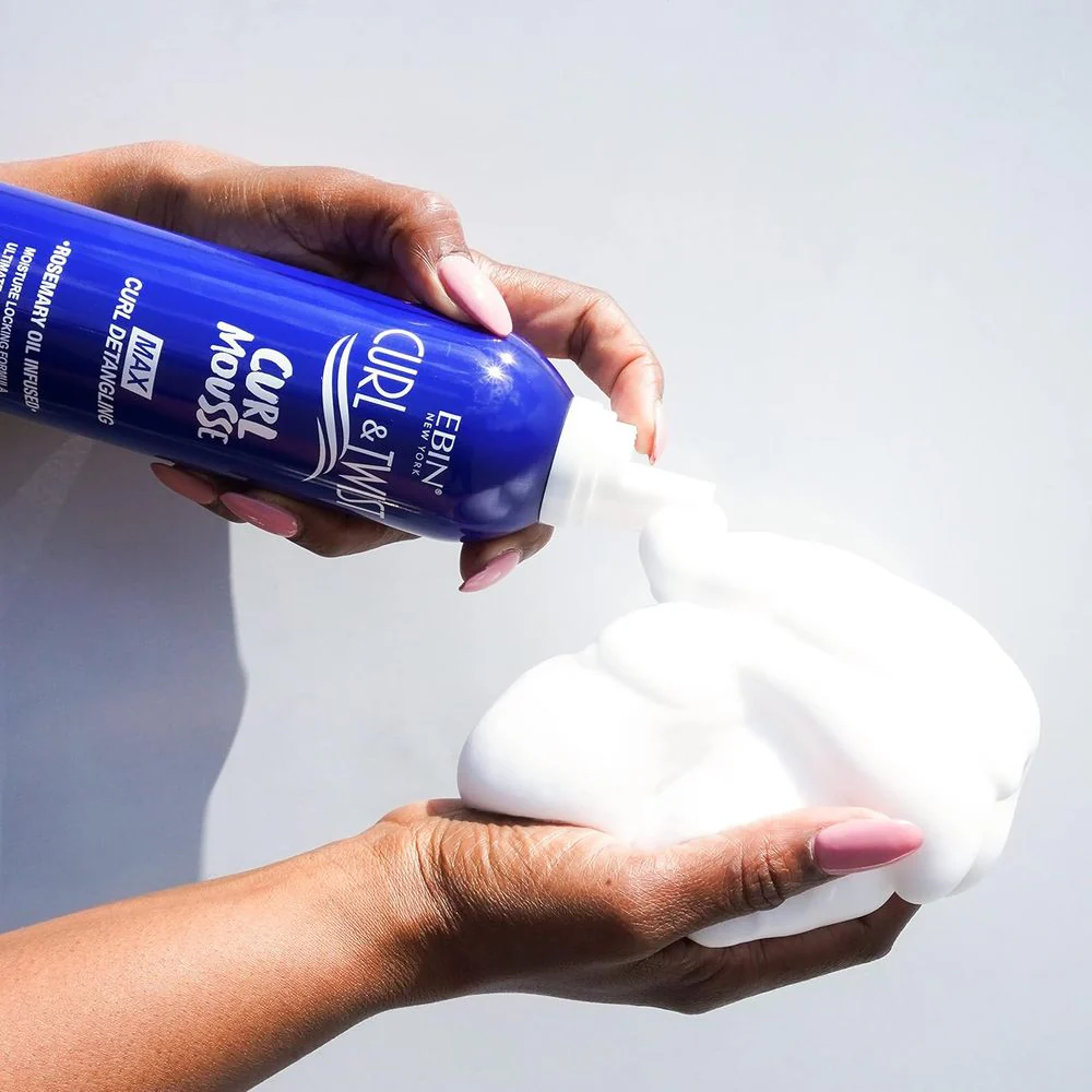 Ebin Curl & Twist Curl Mousse – 2.7 oz & 12.49 oz - Image 4