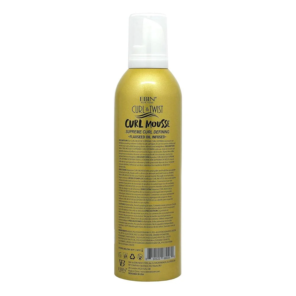 Ebin Curl & Twist Curl Mousse – 2.7 oz & 12.49 oz - Image 7