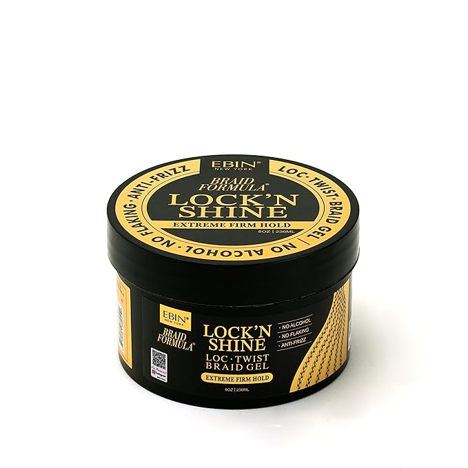 EBIN Lock’n Shine Braid Gel – Extreme Hold 8oz