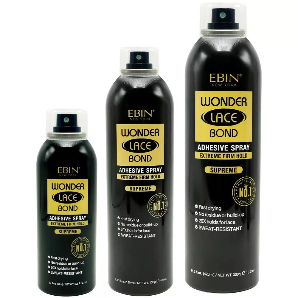 Ebin Wonder Lace Bond Adhesive Spray - Supreme Extreme Firm Hold - Image 2
