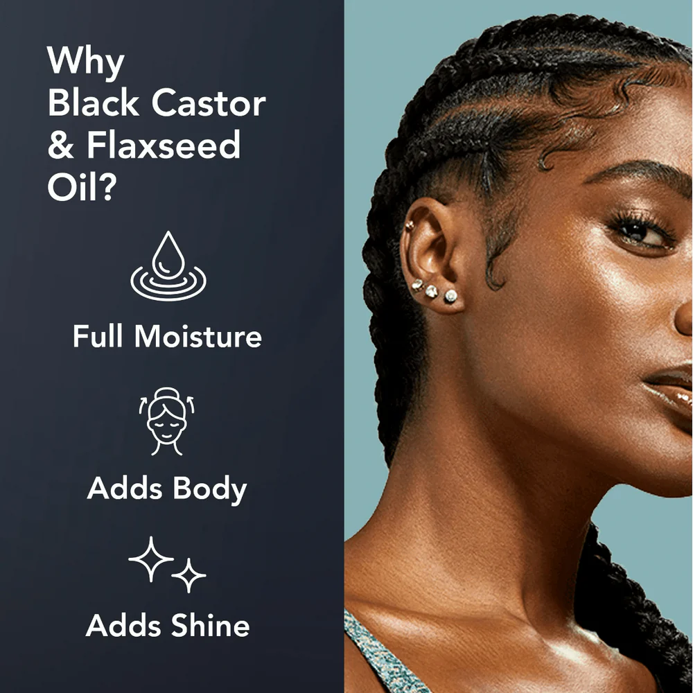 Eco Style Black Castor & Flaxseed Oil Styling Gel - Image 6