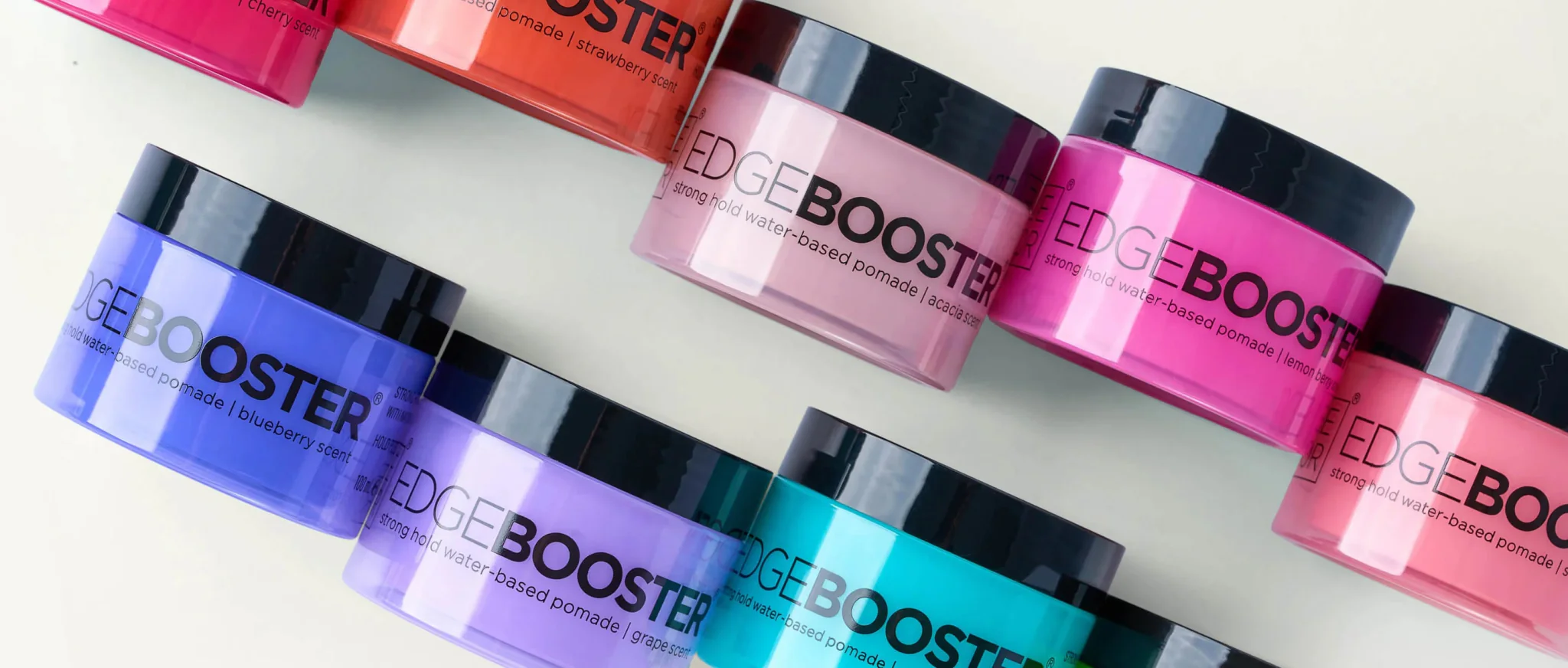 Edge Booster Strong Hold Water-Based Pomade โ 3.38oz