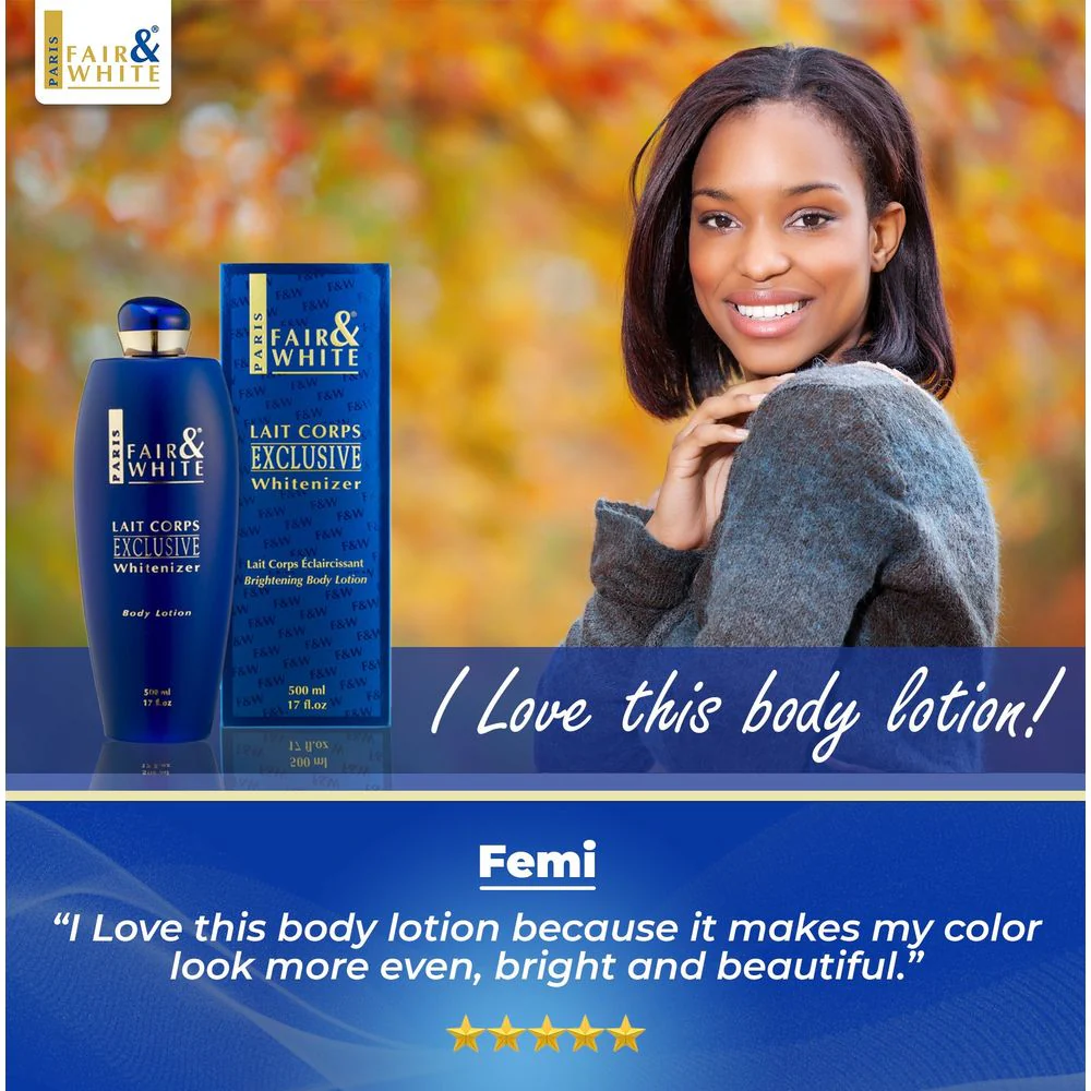 Fair & White Exclusive Body Lotion β 17oz - Image 5