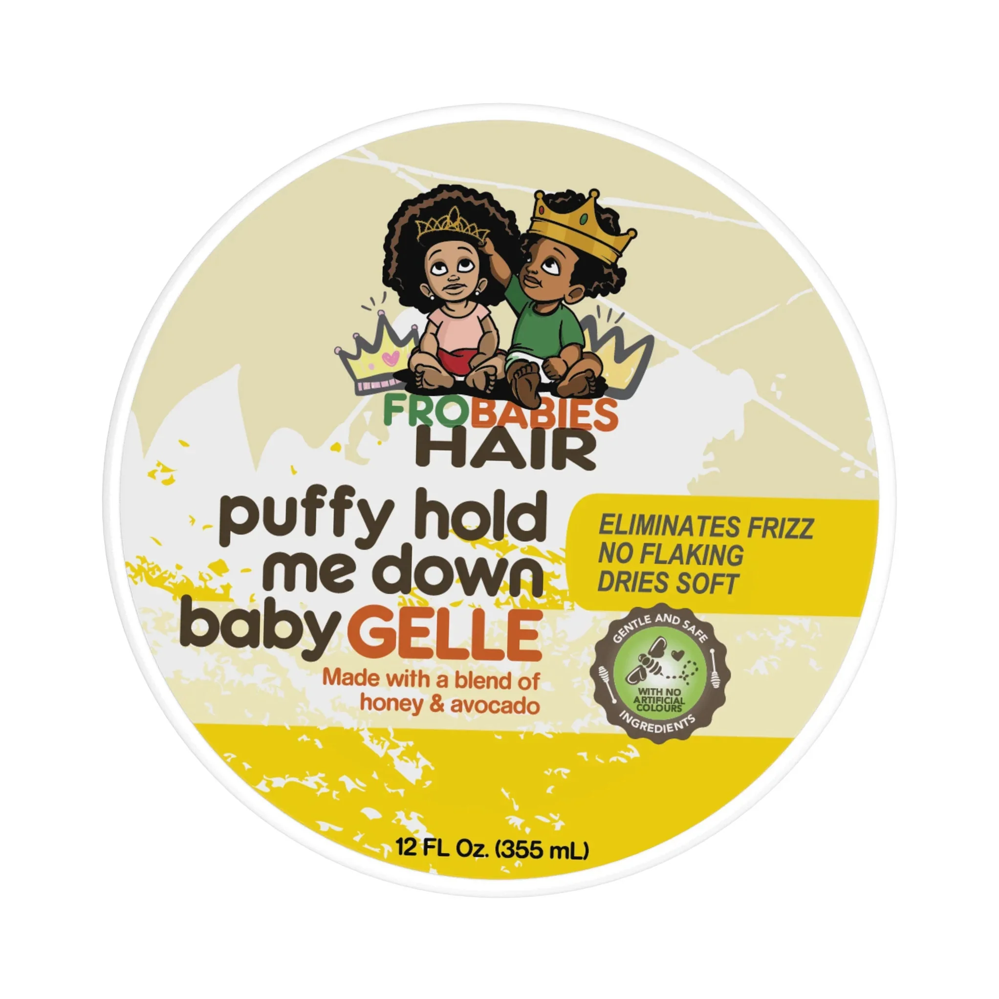 FroBabies Hair Puffy Hold Me Down Baby Gelle – 12oz - Image 3