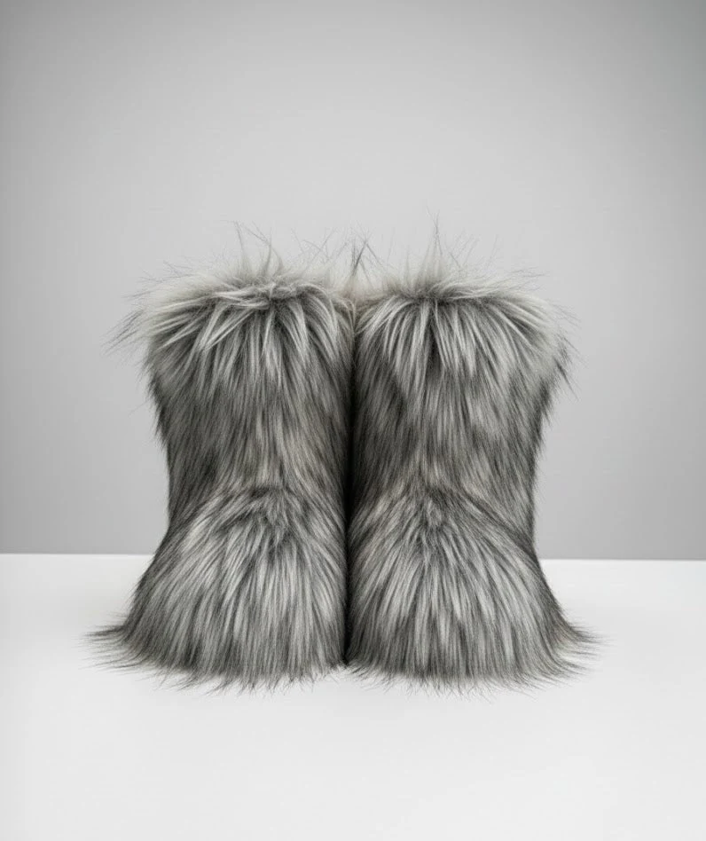 Fur Boots Winter Footwear - Image 2