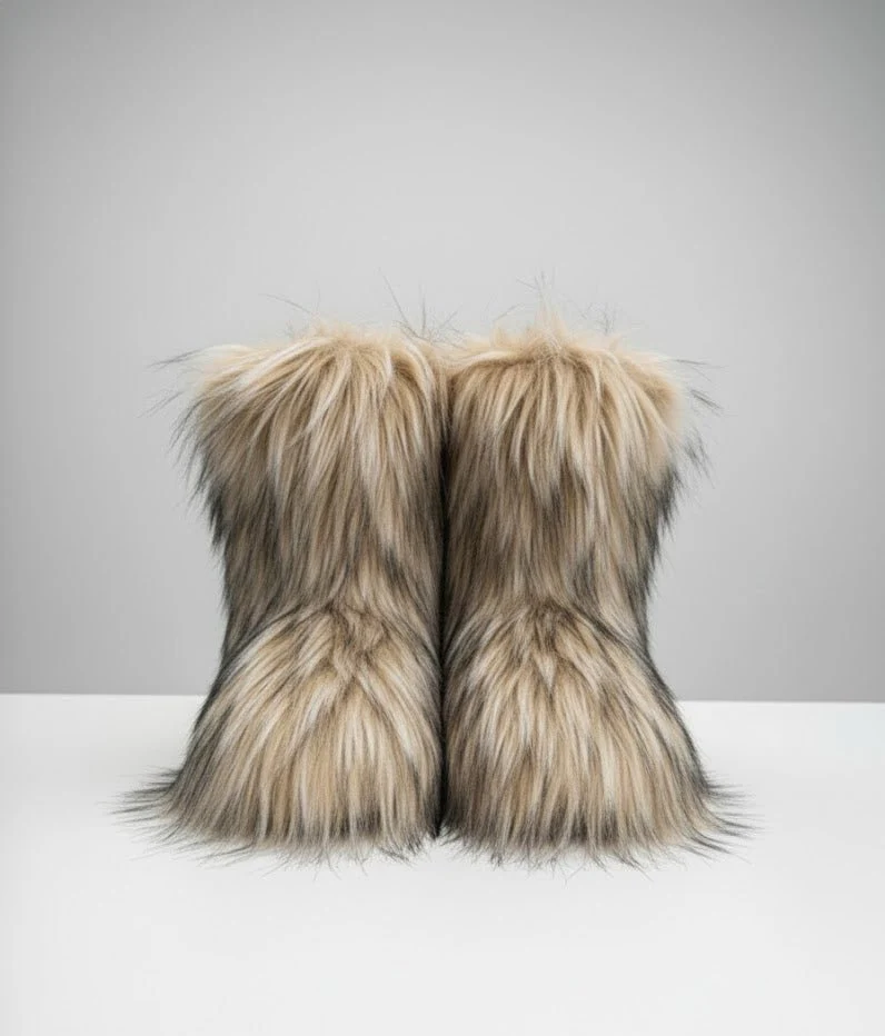 Fur Boots Winter Footwear - Image 3