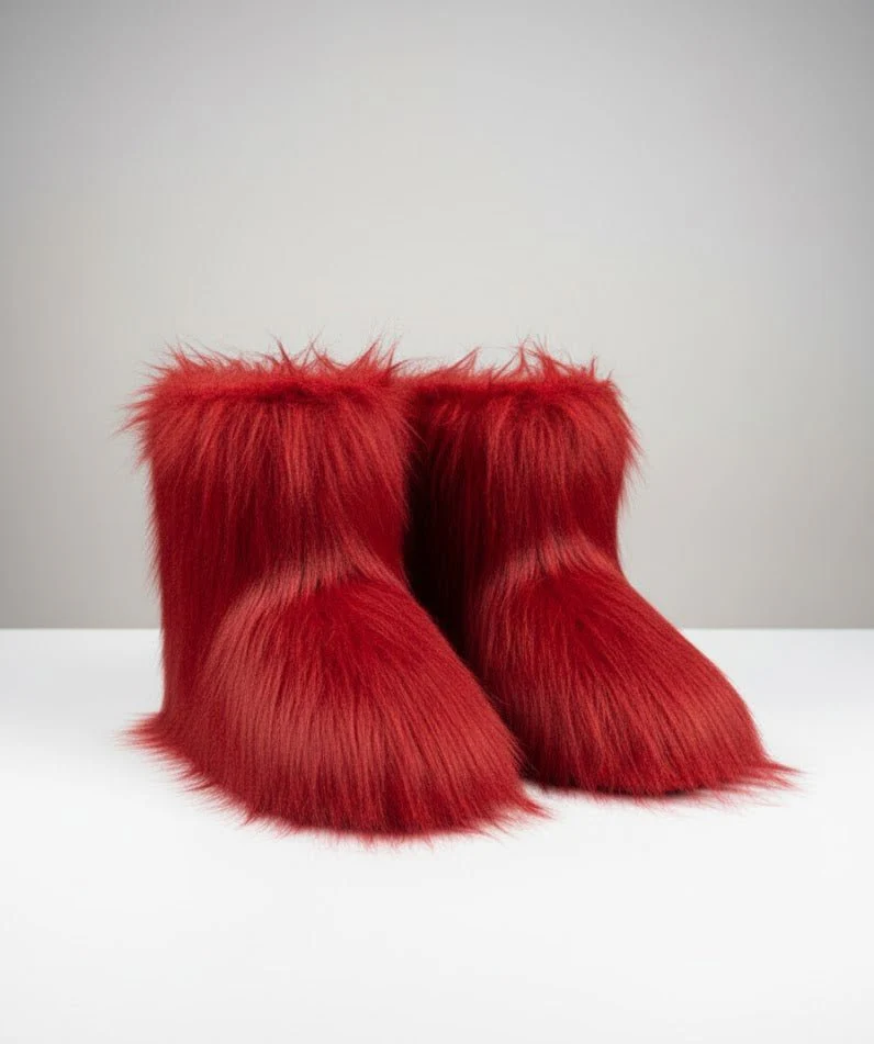Fur Boots Winter Footwear - Image 4