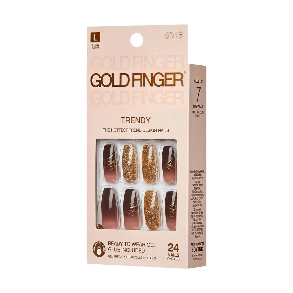 Gold Finger Trendy Nail Color โ Glossy Finish