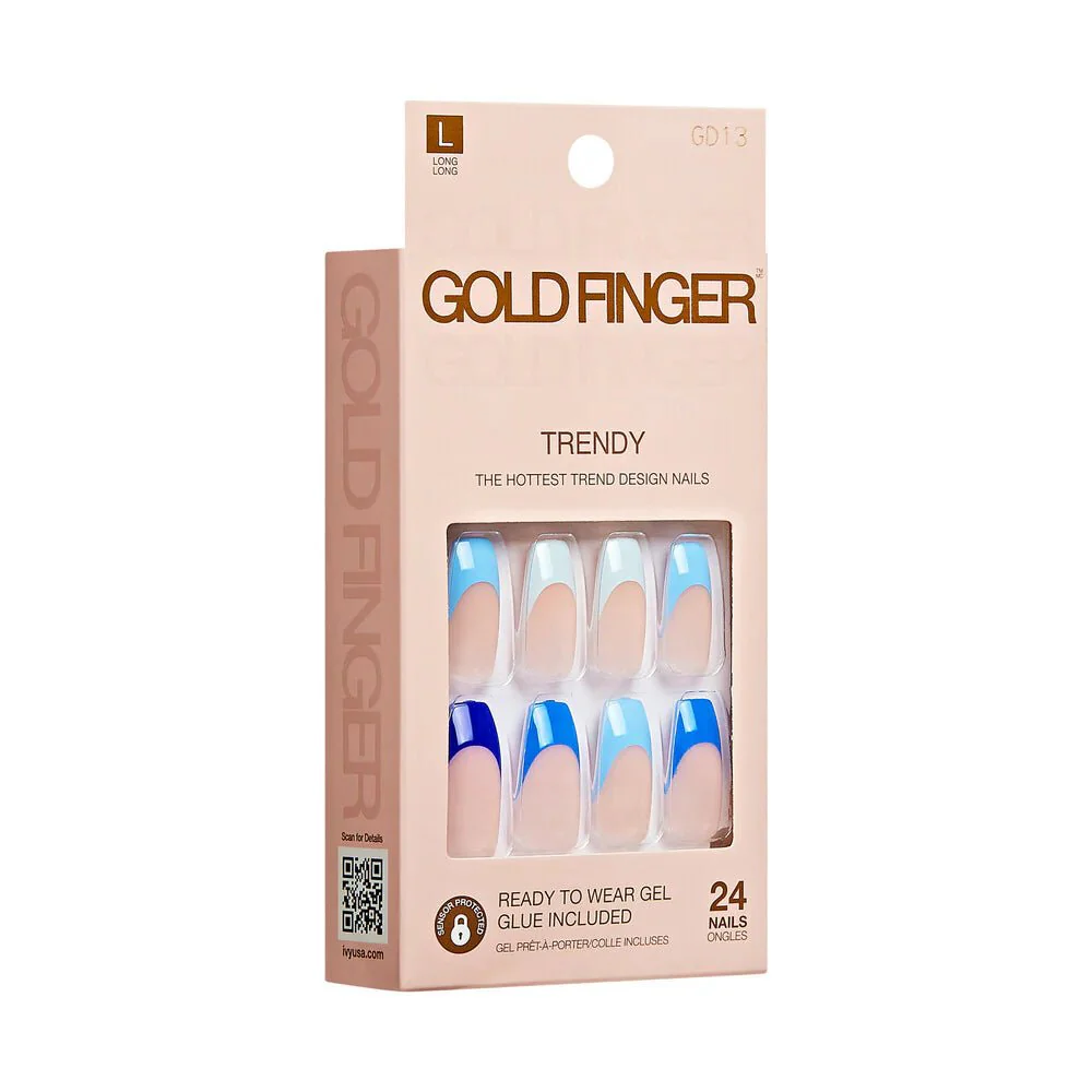 Gold Finger Trendy Nail Color β Sparkle with Every Move - Image 3