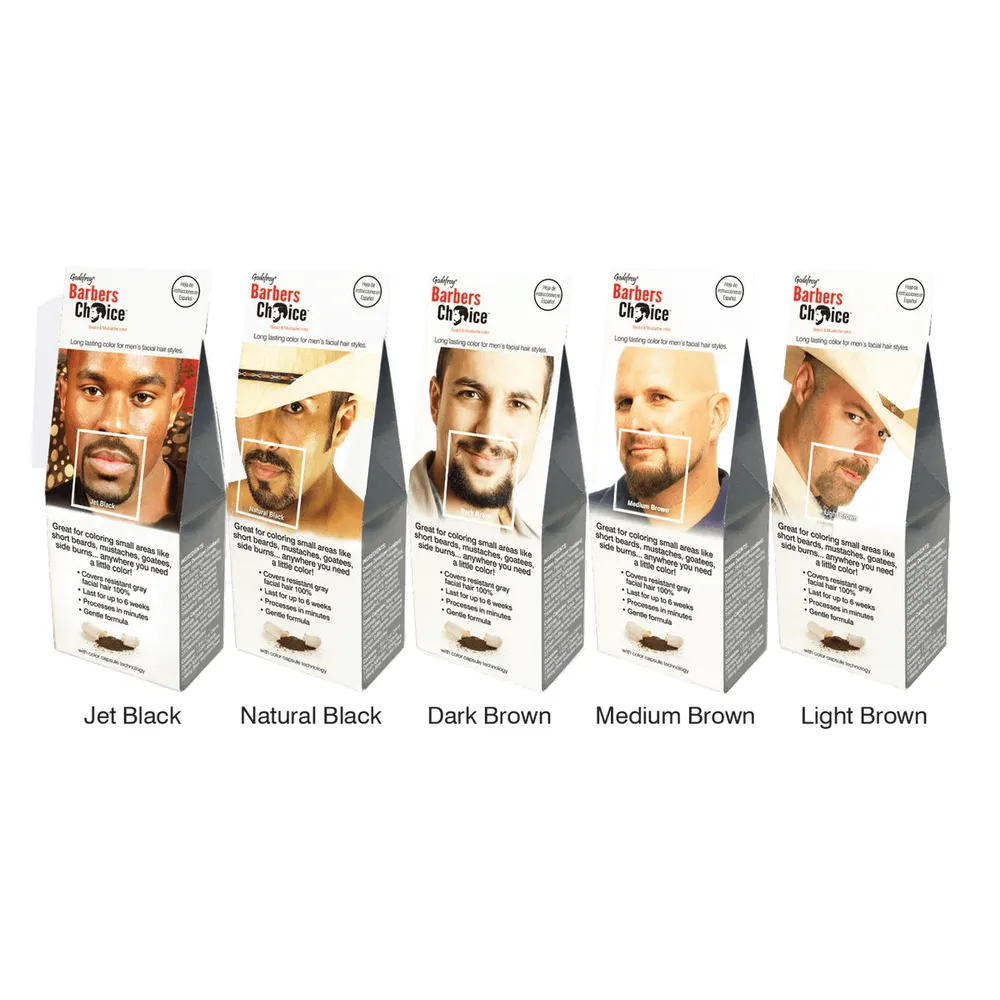 Godefroy Barber’s Choice Beard & Mustache Color – 2 Shades – 3 Applications