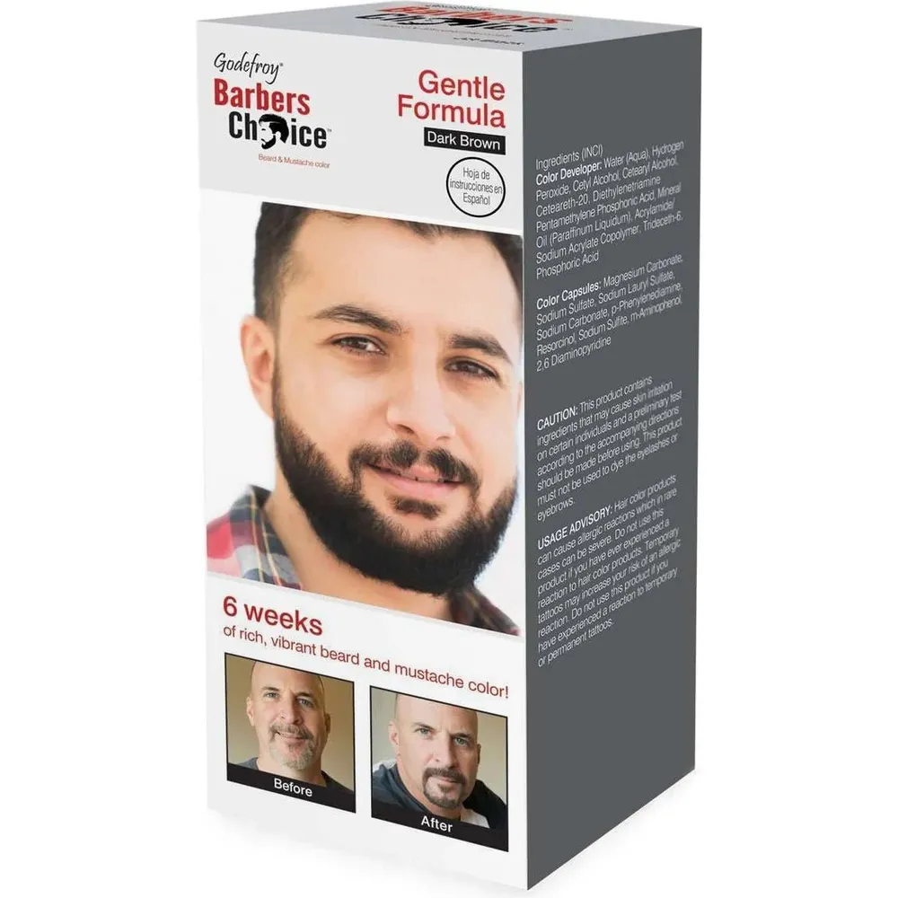 Godefroy Barber’s Choice Beard & Mustache Color – 2 Shades – 3 Applications - Image 2