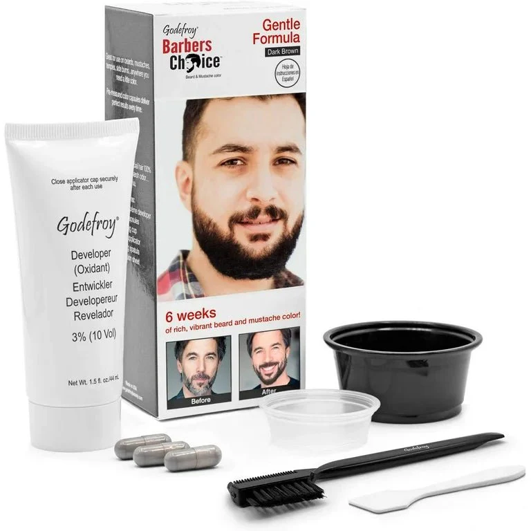 Godefroy Barber’s Choice Beard & Mustache Color – 2 Shades – 3 Applications - Image 3