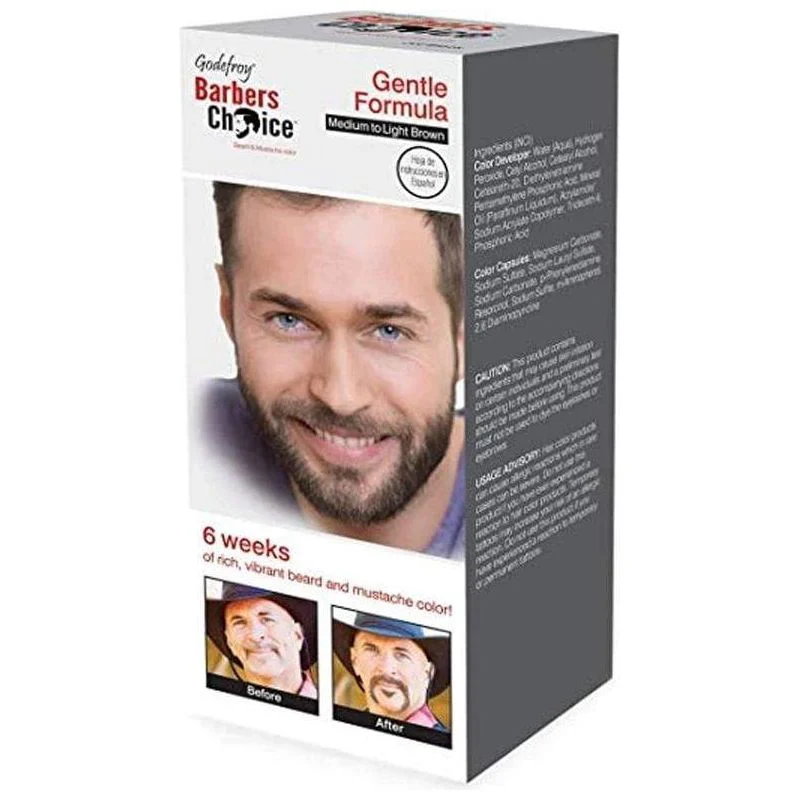 Godefroy Barber’s Choice Beard & Mustache Color – 2 Shades – 3 Applications - Image 4