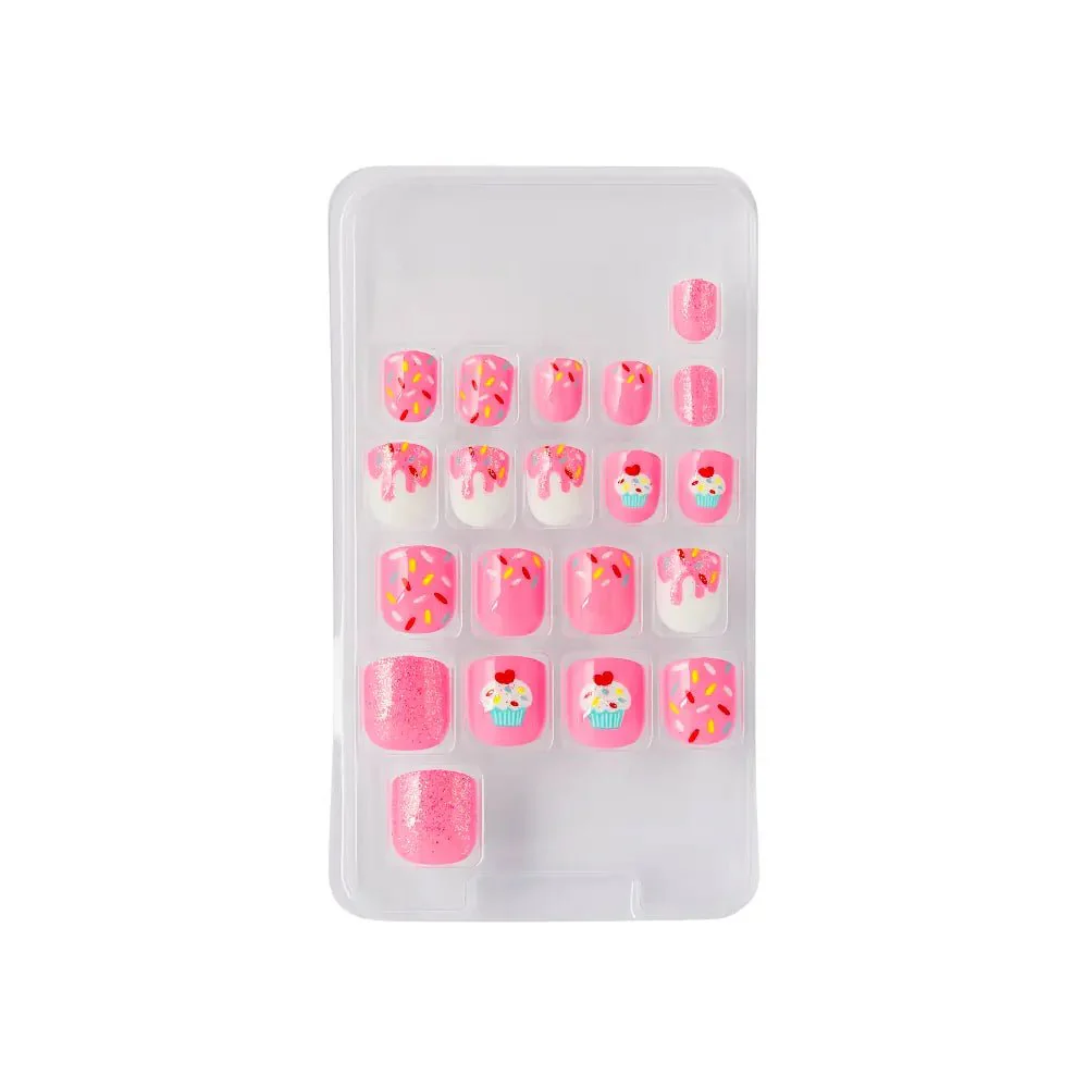 Gold Finger Little Diva Girl Nails β Glittery Press-On Art for Kids - Image 3
