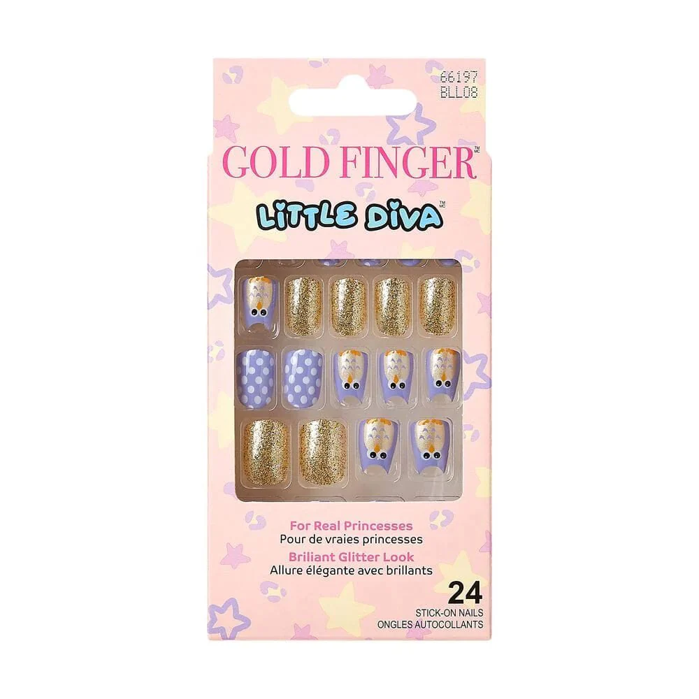 Gold Finger Little Diva Nails for Girls - On Nail Art for Kids - Image 6