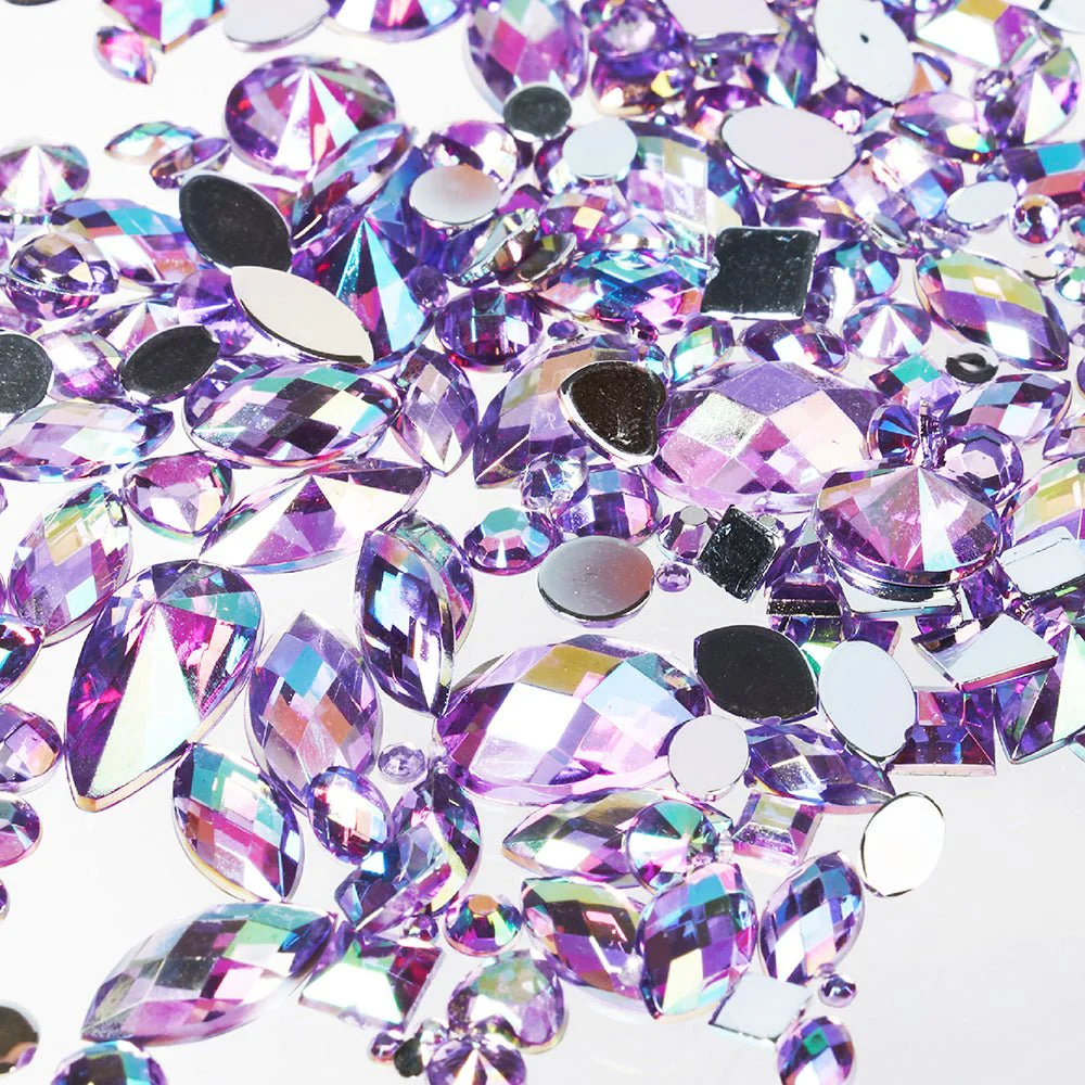 Gold Finger Multishape AB Rhinestones – 6 New Glue-On Styles - Image 12