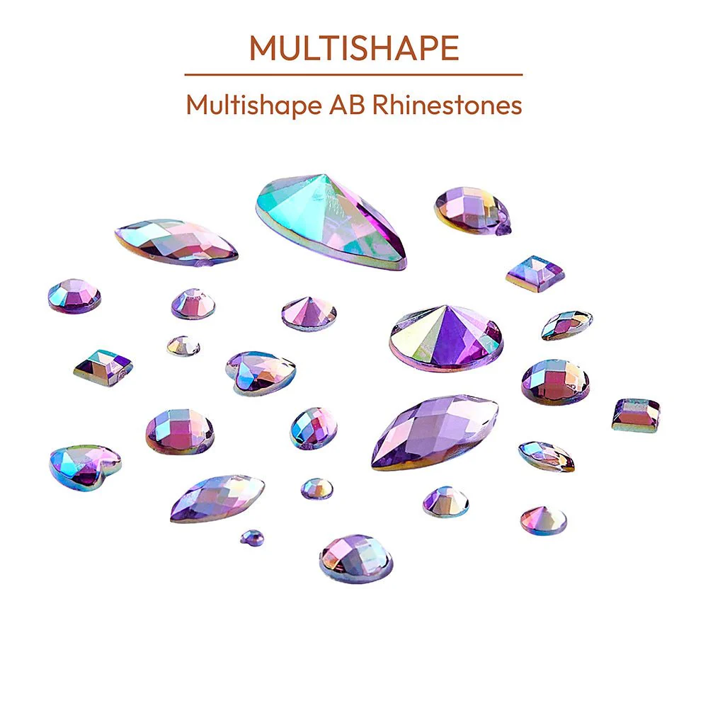 Gold Finger Multishape AB Rhinestones – 6 New Glue-On Styles - Image 13