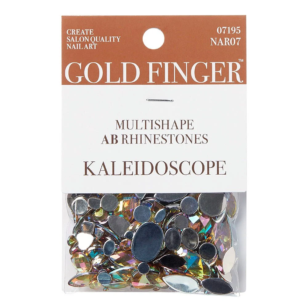 Gold Finger Multishape AB Rhinestones – 6 New Glue-On Styles - Image 2