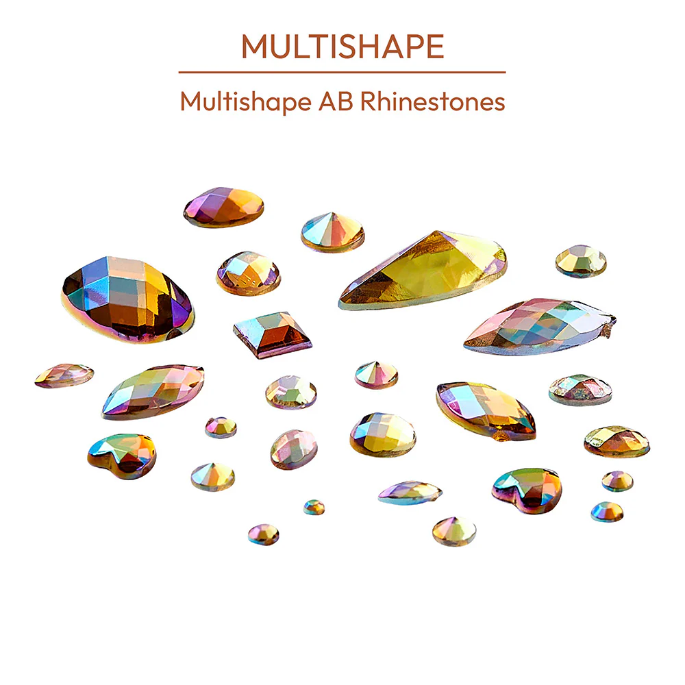 Gold Finger Multishape AB Rhinestones – 6 New Glue-On Styles - Image 3