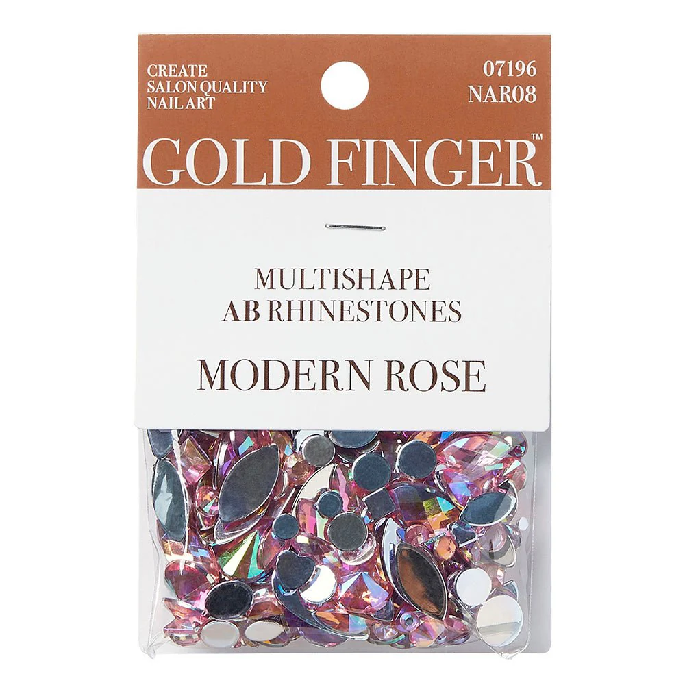 Gold Finger Multishape AB Rhinestones – 6 New Glue-On Styles - Image 6