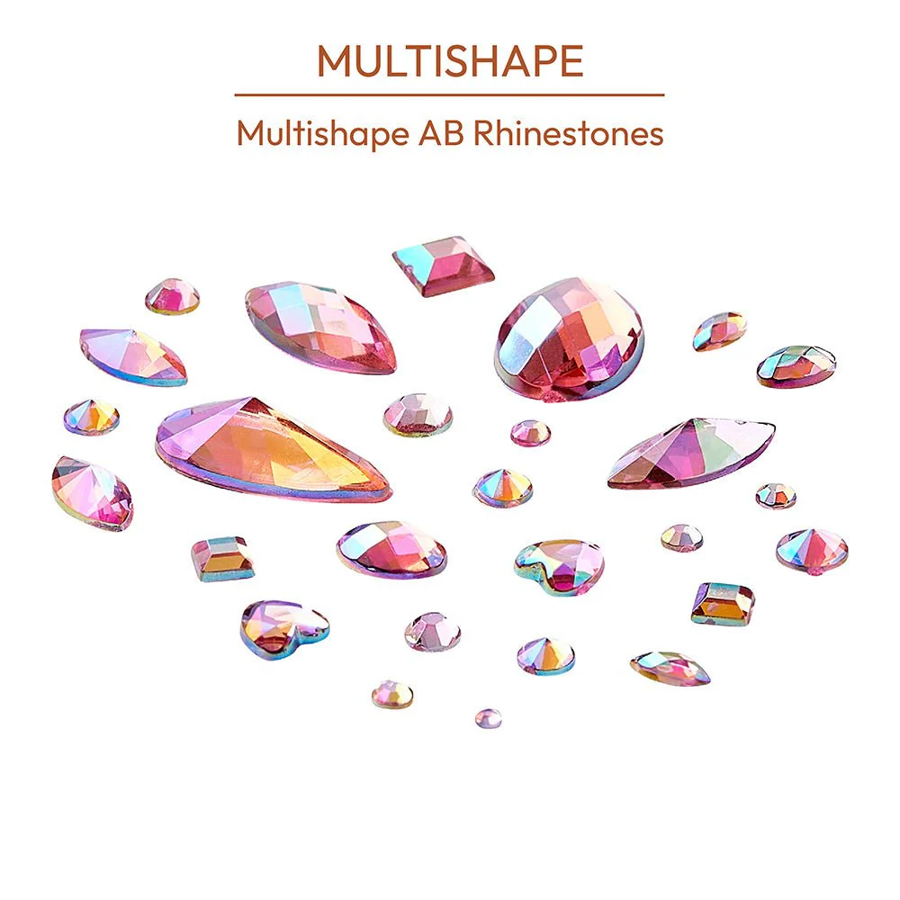Gold Finger Multishape AB Rhinestones – 6 New Glue-On Styles - Image 7